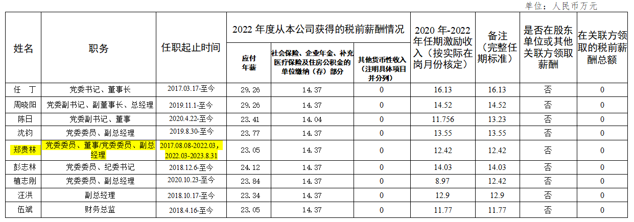 e196bffb-0e69-45dc-9f0e-d35c9c835228 省Z6尊龙凯时集团辅导班子第六任期激励收入和2022年度薪酬情况